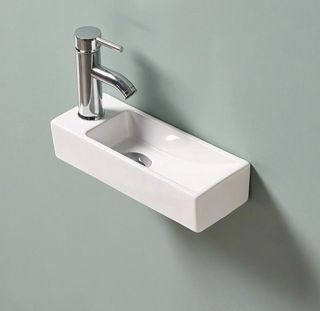 Раковина Gid N9271R 61128R подвесная белая 38x14.5x8